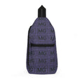Monogram MG Pattern Sling Bag — Purple Logo Crossbody