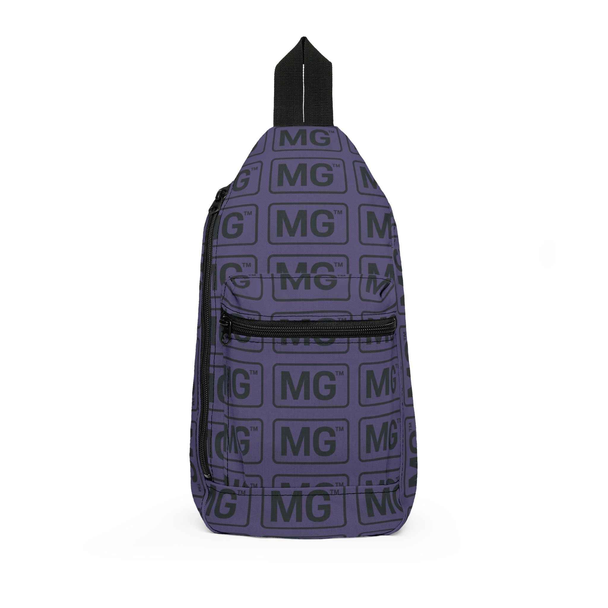 Monogram MG Pattern Sling Bag — Purple Logo Crossbody