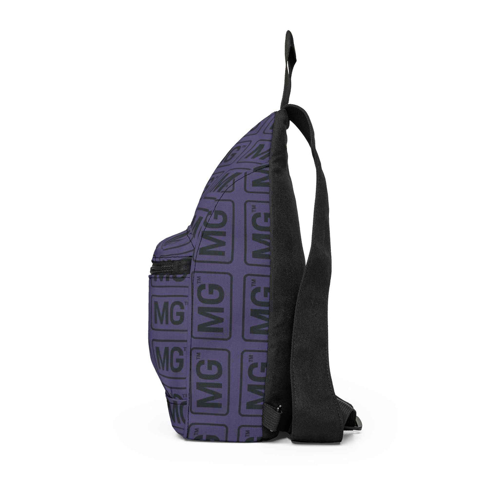 Monogram MG Pattern Sling Bag — Purple Logo Crossbody