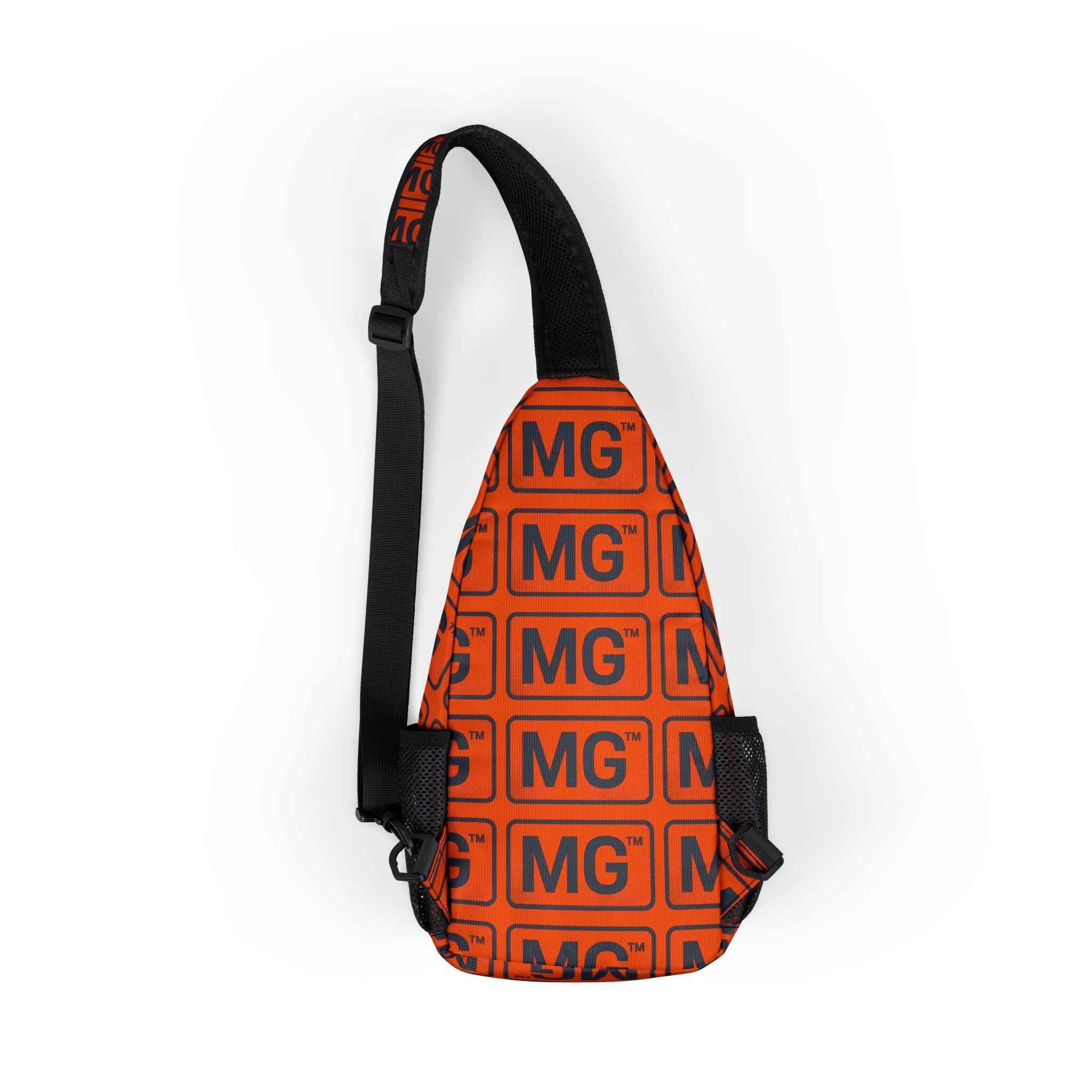 MG Logo Chest Bag — Orange All-Over-Print Sling Pack