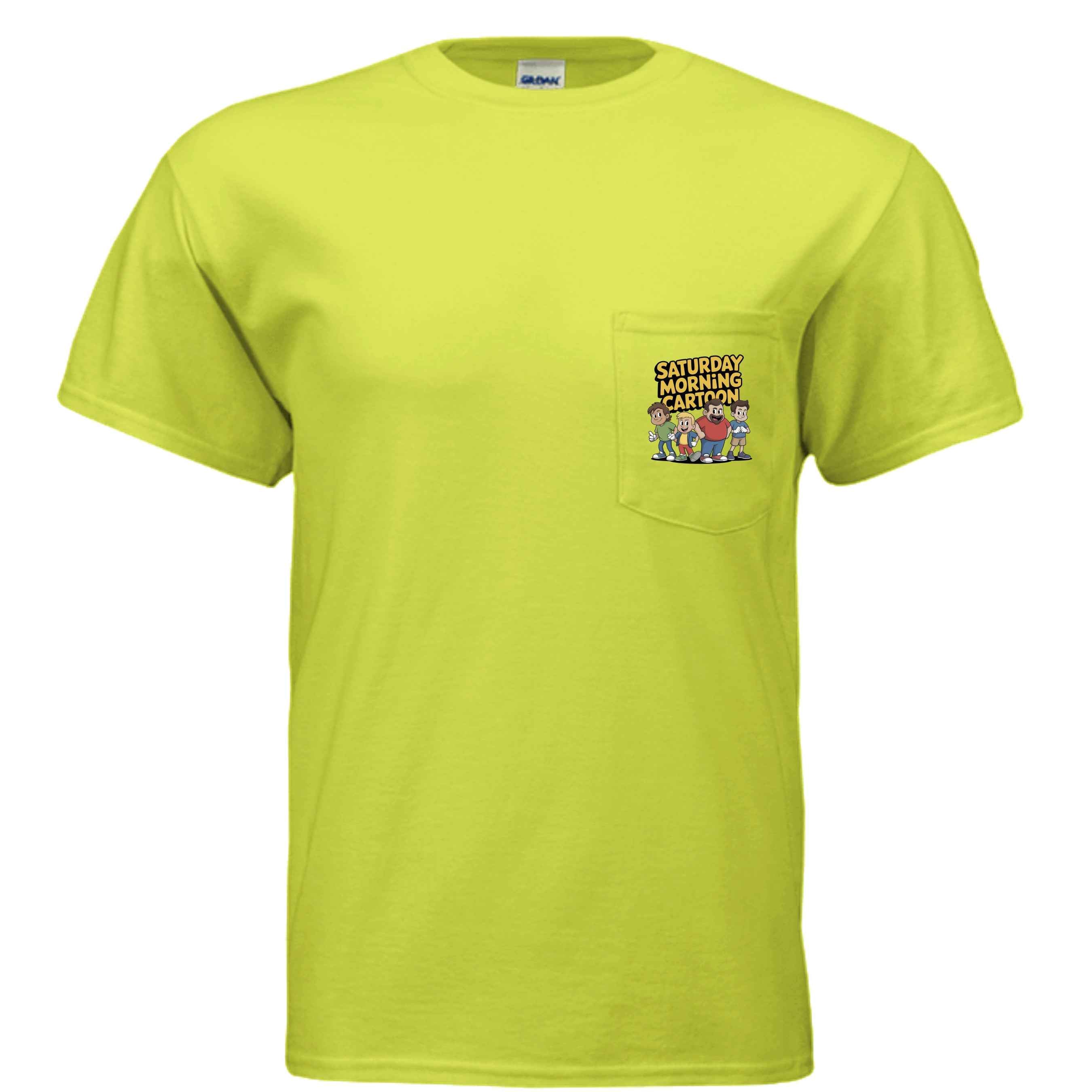MG Saturday Morning Cartoon Pocket T-Shirt