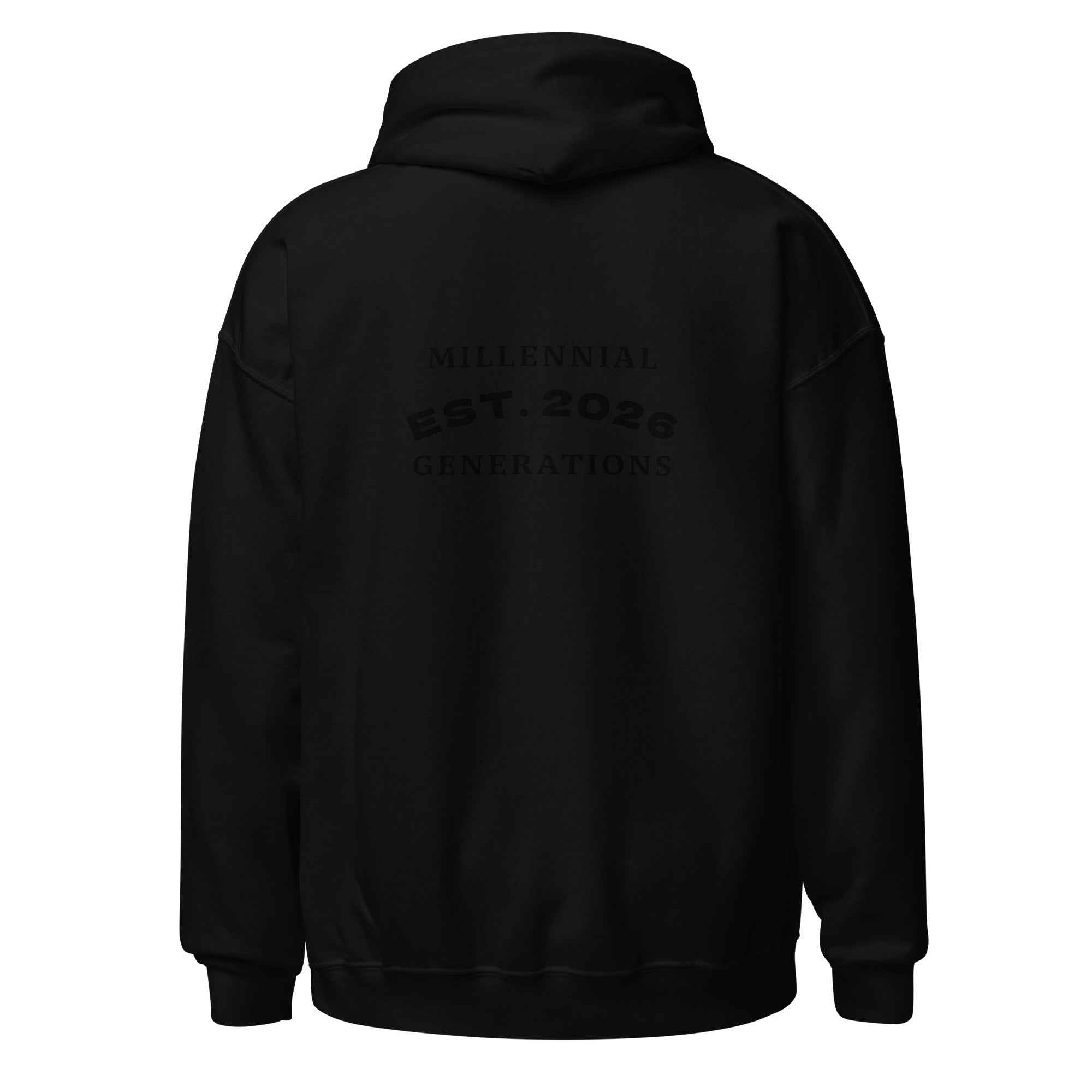 MILLENNIAL-GENERATIONS BLACK Unisex Hoodie